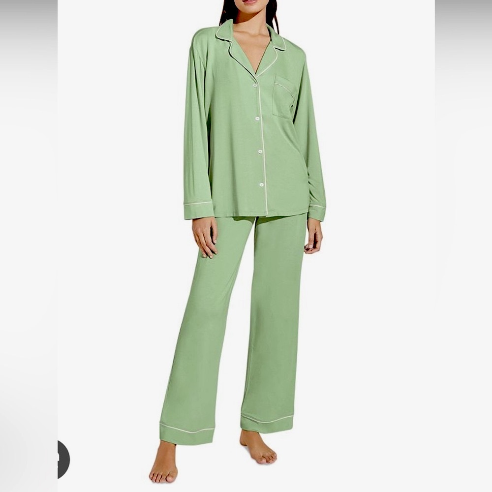 Eberjey Sage Green Pajama Set